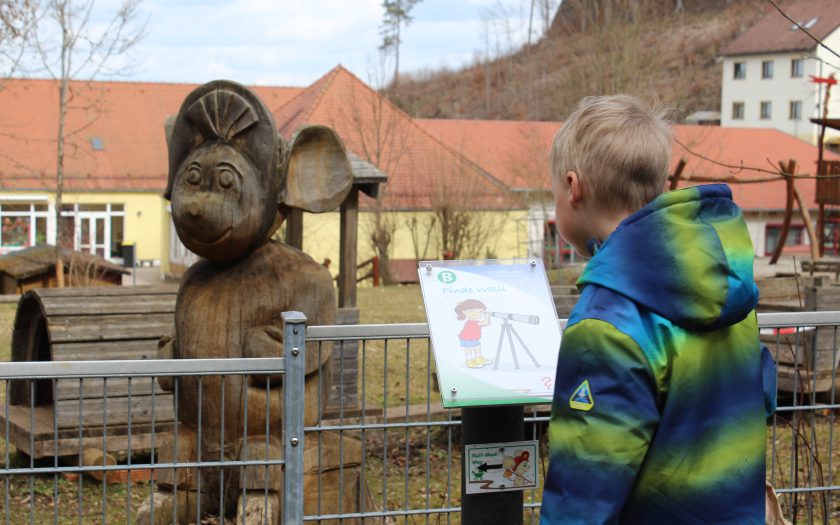 Walli-Maus-Wanderweg, Erlebniswanderung für Kinder in Gößweinstein, Franken mit Kindern, Ausflugstipps für Familien